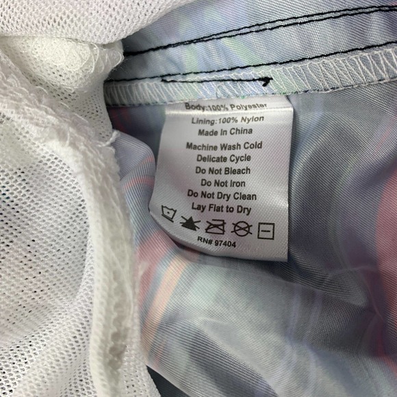 2(X)ist Mens Catalina 16" Quick-Dry Swirl Printed Swim Trunks Multicolor L - Picture 4 of 4